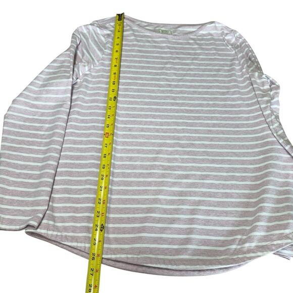 Fat Face Women's Top Breton Stripes Lilac L/S 14 Stretch Fishermancore Coastal - Picture 10 of 10
